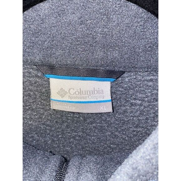 Columbia Mountain Grant Fleece Full Zip Gray Black Coat Men's Jacket Size XL - Picture 4 of 7